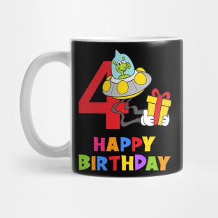 4th Birthday Party 4 Year Old Four Years Mug